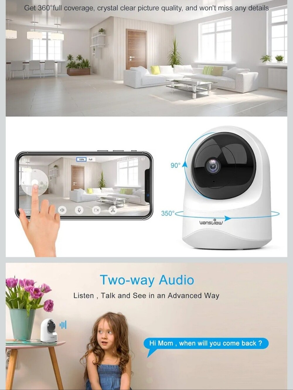 Wansview Q6 Monitor Camera - Picture 2 of 4